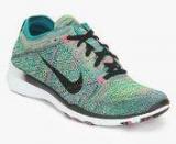 Nike Wmns Free Tr Flyknit Blue Training Shoes Women