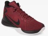 Nike Zoom Evidence Maroon Basketball Shoes Men