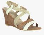 Notion London Beige & Brown Sandals Women