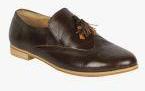 Notion London Brown Synthetic Regular Loafers Women