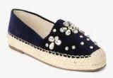 Olmiite Navy Blue Embellished Espadrille Lifestyle Shoes women