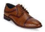 Park Avenue Tan Leather Regular Derbys Men