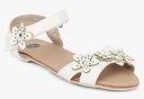 Peach Girl White Sandals Girls