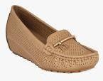 Pelle Albero Beige Synthetic Regular Loafers Women