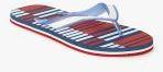 Pepsi White Solid Thong Flip Flops Men