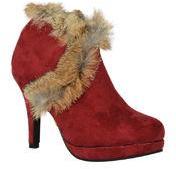 Pinq Chiq Collection Ankle Length Red Boots women