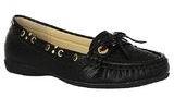 Pinq Chiq Collection Black Moccasins Women