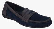 Portia Blue Moccasins Women