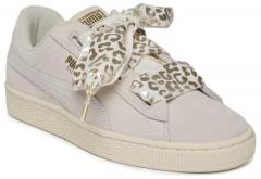 Puma Beige Suede Heart Athluxe Sneakers girls