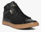 Puma Black Solid Grip Mid Top IDP Sneakers Men