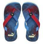 Puma Blue & Red Printed Terry PS II IDP Flip Flops Boys