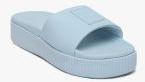 Puma Blue Platform Slide Wns Solid Sliders Women