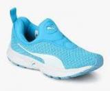 Puma Burst Slipon Aqua Blue Running Shoes Women