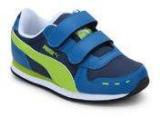 Puma Cabana Velcro Jr Blue Running Shoes Girls