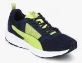 Puma Deng Idp Peacoat Limepunch Navy Blue Running Shoes Men