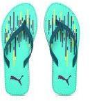 Puma Green Rubber Thong Flip Flops Women