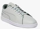 Puma Grey Leather MAPM Court Perf Sneakers Men