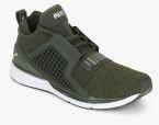 Puma Ignite Limitless Weave Olive Sneakers Women