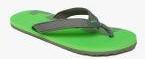 Puma Kids Grey & Green Epic Flip V3 GU PS IDP Printed Thong Flip Flops