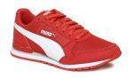 Puma Kids Red St Runner V2 Mesh Jr Running Shoes Girls