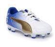 Puma MB 9 FG Jr White Football Shoes Boys