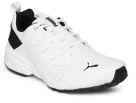 Puma Men White Hexa Dot Running Shoes