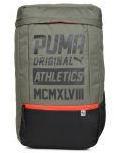 Puma Olive Green Printed Sole Backpack Plus Women