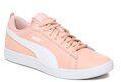 Puma Peach Coloured & White Smash Wns V2 L Leather Sneakers Women