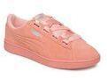 Puma Peach Coloured Vikky V2 Ribbon Suede Sneakers Women