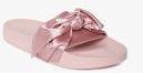 Puma Pink Solid Sliders Women