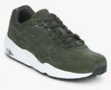 Puma R698 Allover Suede Olive Sneakers Men