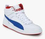 Puma Rebound Street V2 L Jr White Sneakers Boys