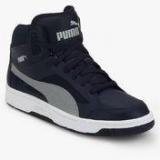 Puma Rebound V.2 Hi Navy Blue Sneakers Women