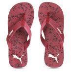 Puma Red & Black Printed Thong Flip Flops Men