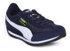 Puma Unisex Navy Bluewhirlwind Mesh Jr Idp Sneakers Boys