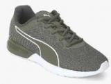 Puma Vigor Olive Running Shoes Men