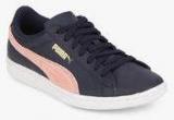 Puma Vikky Ls Navy Blue Sporty Sneakers Women