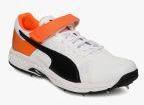 Puma White EvoSPEED 18.1 Cricket Bowl Sports Shoes Men