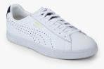 Puma White Solid Sneakers Women