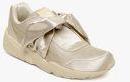 Puma Women Beige Bow Sneakers