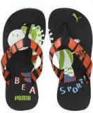 Puma Zebra Jr Dp Black Flip Flops Boys