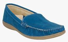 Qba Blue Moccasins women