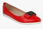 Qoo10 Red Synthetic Ballerinas Women