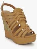 Qupid Kelsey Camel Wedges women