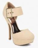 Qupid Onyx Cream Stilettos Women