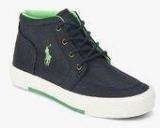 Ralph Lauren Faxon Ii Mid Navy Blue Sneakers Boys