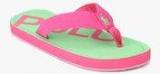 Ralph Lauren Theo Logo Pink Flip Flops Girls