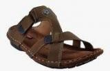 Real Blue Brown Slippers Men