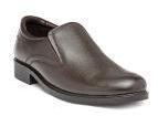 Red Chief Brown Leather Formal Slip Ons Men