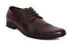 Red Chief Coffee Brown Leather Regular Derbys Men